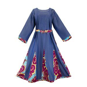Long Maxi Dress 100% Cotton Free Size & Plus Size African Long Maxi Dress